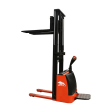 NIULI Stand Driven All Electric Hydraulic Lifter Stacker Full Electric Forklift Power Pallet Stacker